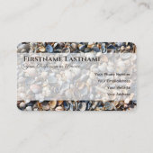 Carte De Visite Idyllic sable de plage coquillages de vie (Dos)