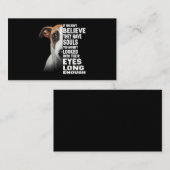 Carte De Visite If You Dont Arbitraire U Have Souls Whippet Lover (Devant / Derrière)