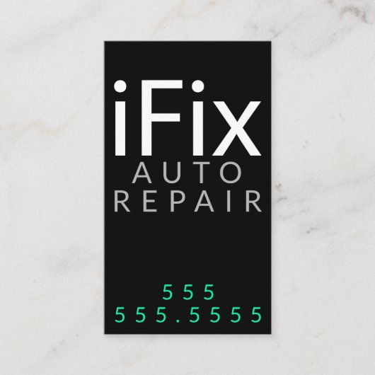 Carte De Visite iFix. Réparation d'ORDINATEUR de réparation (Devant)