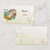 Carte De Visite Igel sur la Terre des fleurs   (Devant / Derrière)