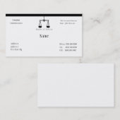 Carte de visite II de mandataire (Devant / Derrière)