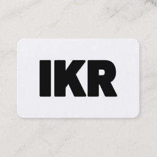 Carte De Visite IKR Écart de texte