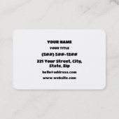 Carte De Visite IKR | Écart de texte (Dos)