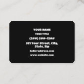 Carte De Visite IKR | Écart de texte (Dos)