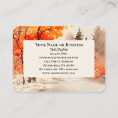 Carte De Visite Il a fait tout beau Bible Fall Trees (Dos)