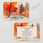 Carte De Visite Il a fait tout beau Bible Fall Trees (Devant / Derrière)