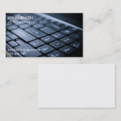 Carte De Visite IL consultant en matière de solutions d'ordinateur (Devant / Derrière)