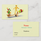 Carte De Visite Il équilibre (Devant / Derrière)