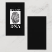 Carte De Visite Il est en mon ADN - dire drôle de volleyball (Devant / Derrière)