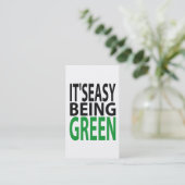 CARTE DE VISITE IL EST FACILE D'ÊTRE VERT (Debout devant)