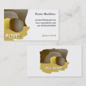 Carte De Visite Il est vivant ! (Devant / Derrière)