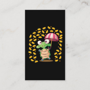 Carte De Visite Il pleut des Tacos Turtle
