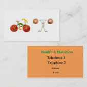 Carte De Visite Il salue et nutrition (Devant / Derrière)
