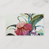 Carte De Visite Île des fleurs de jaune de beauté (Dos)