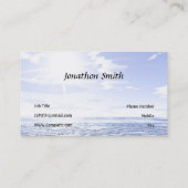 Carte De Visite Île tropicale et paquebot de croisière (Dos)