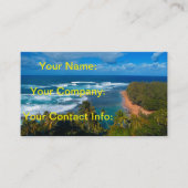 Carte De Visite Île tropicale hawaïenne (Devant)