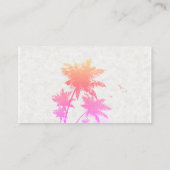 Carte De Visite Île tropicale | Logo du plan (Dos)