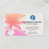 Carte De Visite Île tropicale | Logo du plan (Devant)