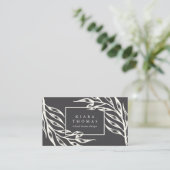 Carte De Visite Île Vintage Botanique (Debout devant)