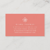 Carte De Visite Île Vintage Botanique (Dos)