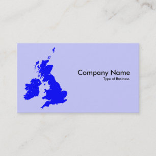 Carte De Visite Îles Britanniques - Nuances de bleu