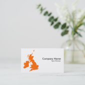 Carte De Visite Îles britanniques - Orange (Debout devant)