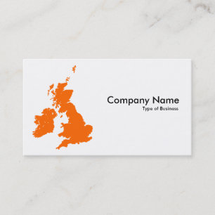 Carte De Visite Îles britanniques - Orange