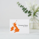 Carte De Visite Îles britanniques - Orange (Debout devant)