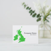 Carte De Visite Îles britanniques - Vert (Debout devant)