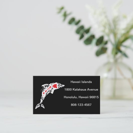 Carte De Visite Îles Hawaï (Debout devant)