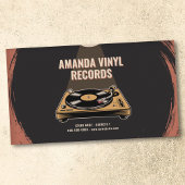 Carte De Visite Illuminated Vinyl Record Turntable