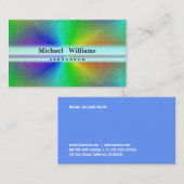 CARTE DE VISITE ILLUMINATION PROFESSIONNELLE LASER HOLOGRAMME (Devant / Derrière)