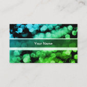 Carte De Visite Illuminations vertes modérées (Devant)