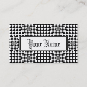 Carte De Visite Illusion À damiers par Kenneth Yoncich