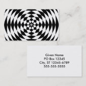 Carte De Visite Illusion d'optique (Devant / Derrière)