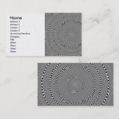Carte De Visite Illusion d'optique - Hypnose rendue facile (Devant / Derrière)