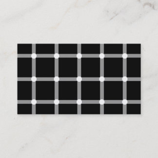 Carte De Visite Illusion optique noire et blanche à la mode et