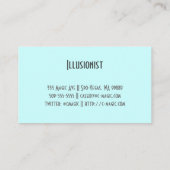 Carte De Visite Illusionniste (Dos)