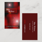 Carte De Visite Illusions - directeur Tech Lighting Design (Devant / Derrière)