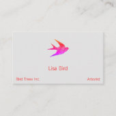 Carte De Visite Illustrateur Professionnel d'Oiseaux de Style Rétr (Devant)