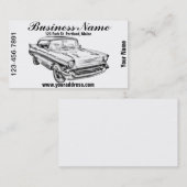 Carte De Visite Illustration 1957 de Bel Air de Chevy (Devant / Derrière)