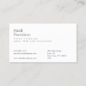 Carte De Visite Illustration À L'Écran De Champignons Tan/Noir (Dos)