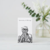 Carte De Visite Illustration anatomique Sciences Médicales (Debout devant)