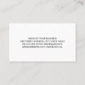 Carte De Visite Illustration Automobiles | Technicien mécanicien (Dos)