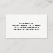 Carte De Visite Illustration Blue Truck | Boîtes (Dos)