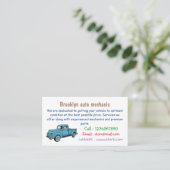 Carte De Visite Illustration classique de la caricature pour camio (Debout devant)