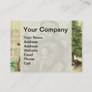 Carte De Visite Illustration classique de Thomas Nast du Père Noël