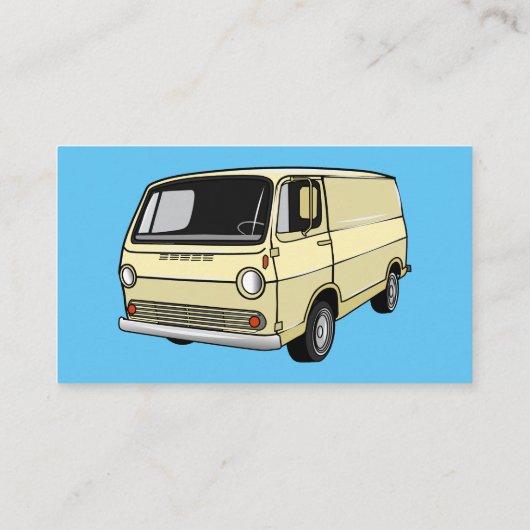 Carte De Visite Illustration classique de van (Dos)