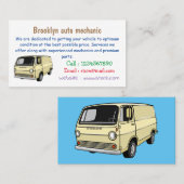 Carte De Visite Illustration classique de van (Devant / Derrière)