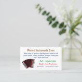 Carte De Visite Illustration d'accordion (Debout devant)